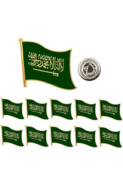 Generic 10pcs/5pcs Saudi Arabia Flag Pins KSA Flag Enamel Made Lapel Pins Kin...