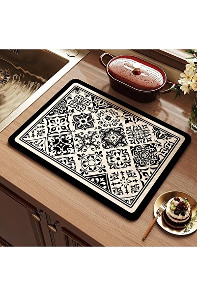 Generic Dish Drying Mat Super Absorbent Kitchen Counter Mat Rubber Backing Dr...