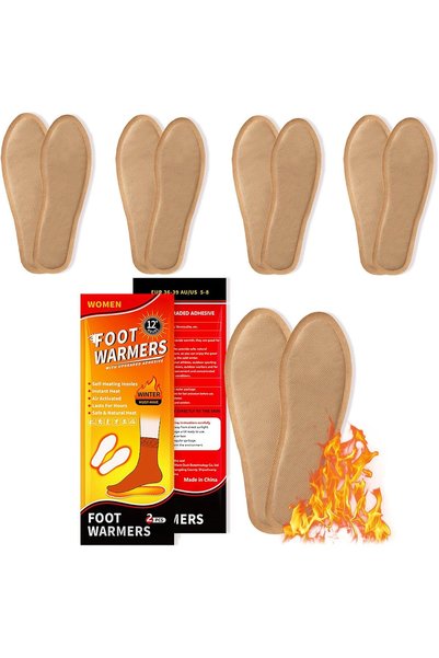Generic 6 Pairs Disposable Foot Warmers for Cold Feet Relief. Air Activated S...