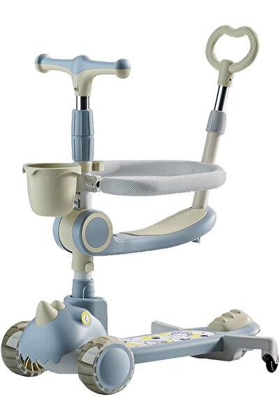 Generic 4-in-1 Toddler Scooter，Adjustable Height and Removable Seat，Kids Scoo...