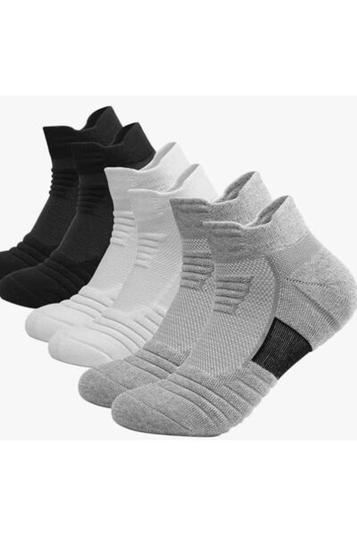 Generic 6 Pairs Cushioned Running Socks, Trainer Socks, Anti-Blister Ankle So...