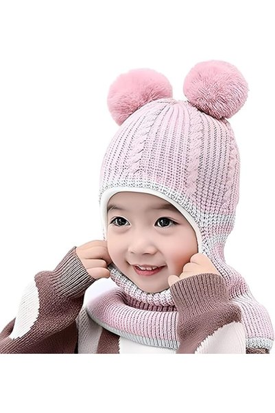 Generic 1 Pack Kids Winter Hat, Fleece Lined Winter Hat Toddler Beanie Hat wi...