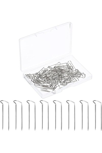 Generic 100PCS U-Shaped Sewing & Quilting Pins, Stainless Steel Double Pointe...