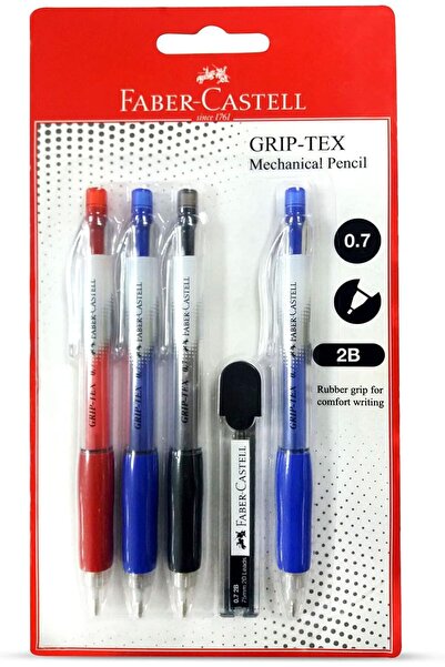 Generic C Grip Tex Mechanical Pencil (Set of 4 + 1 lead)