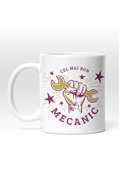 INOVATIX Personalized white mug "Best Mechanic", INOVATIX®. 330 ml