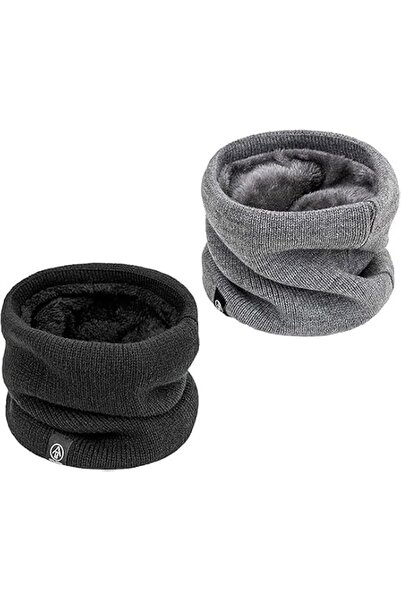 GENERAL Thermal Neck Warmer Fleece Lined Thick Soft Windproof Scarf for Men W...