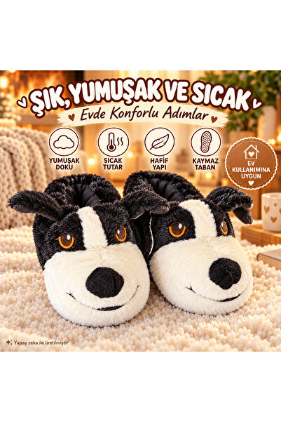 SOLEVA Kadın Peluş Hayvan Figürlü Ev Pandufu