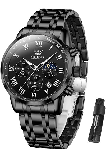 Generic Men Multifunction Watch, Multi Dial Waterproof Luminous Chronograph M...