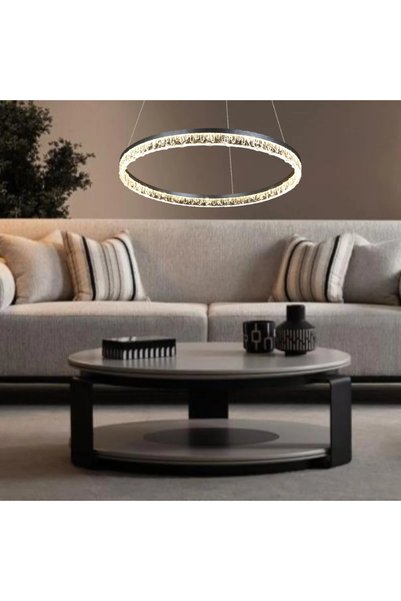 Generic Brand ثريا مودرن فضي LED 42 واط 60 سم HA/D6003/600SL+3CO