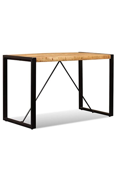 Syfax Masa de bucatarie, lemn masiv de mango nefinisat, 120 cm