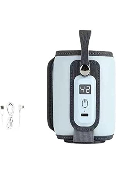 Generic سخان زجاجات محمول، يعمل بالطاقة عبر USB لتسخين حليب الأطفال لجميع الز...