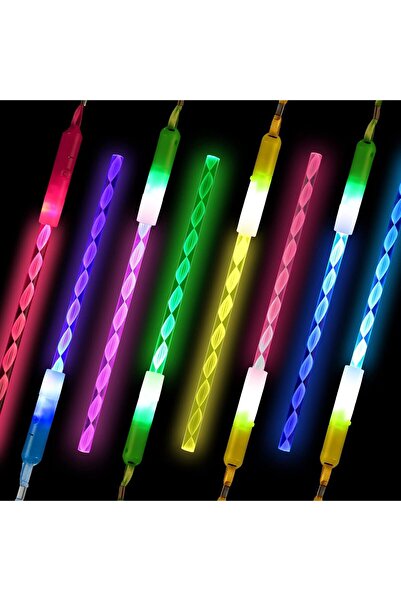 Generic 12 قطعة من عصي السحرة المضيئة، عصي سحرية بإضاءة LED متعددة الألوان وا...
