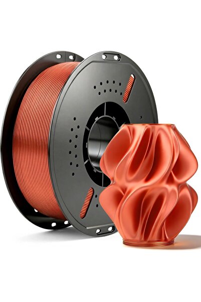 Generic Silk PLA 3D Printer Filament, Dual Colour Silk Black, Red Rainbow Fil...
