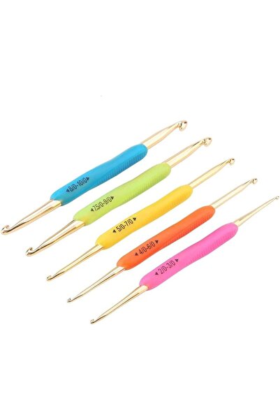 Generic Crochet Hooks Set, 10 Sizes Double Head Hook, 2mm-10mm Ergonomic Croc...