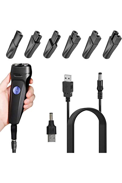 Generic Universal Shaver Charger Kit: 8 Pcs Men's Beard Trimmer Charger Cable...