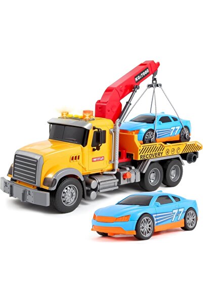 Generic Truck Toy For Kids,15" Large Tow Truck Toy Crane Machine Toy With Lig...