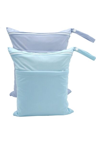 Generic [2 Pack] Waterproof Wet Dry Bags - Dual Zippered Compartments for Swi...