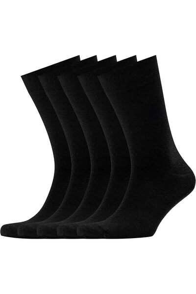Generic Men’s Dress Socks, Bamboo 5-Pack Assorted Pattern, Solid, Striped, Ar...