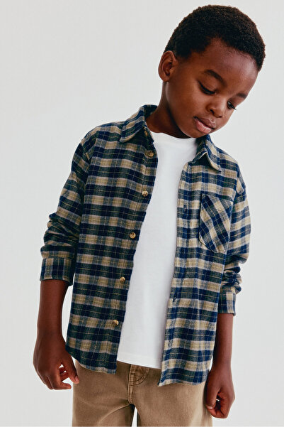 H&M Pamuklu Flanel Gömlek