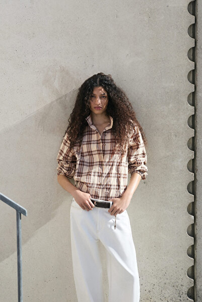 H&M Yakası Bağcıklı Gömlek