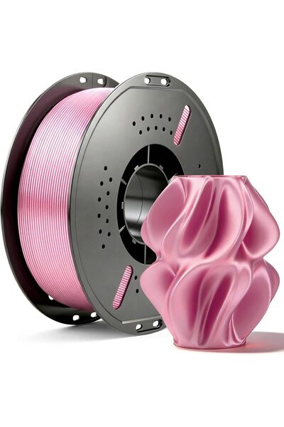 Generic Silk PLA 3D Printer Filament, Dual Colour Silk Black, Red Rainbow Fil...