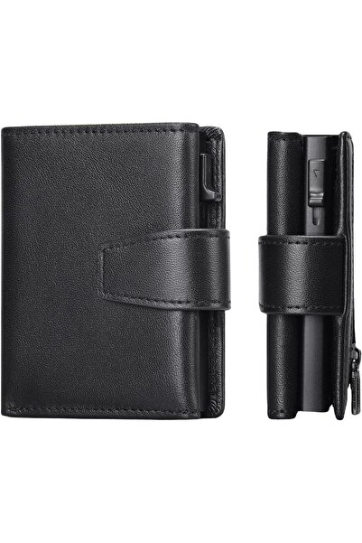 Generic Holder for Men, RFID Blocking Minimalist Trifold Wallets with Automat...