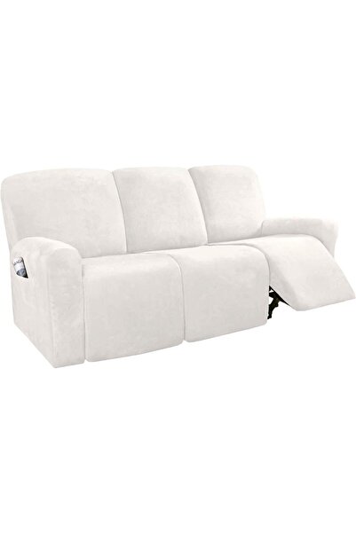 Generic Velvet 8-Pieces Recliner Sofa Covers Stretch Reclining Couch Covers f...