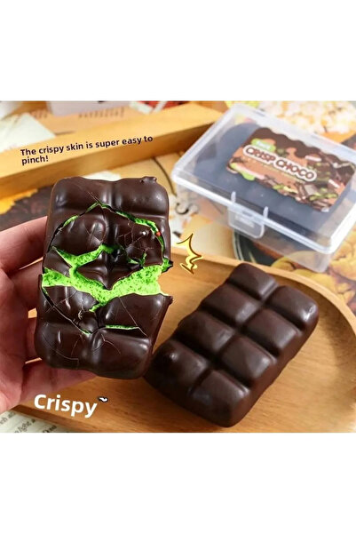ismega Patlayan Çıtırdayan Siyah Bitter Çikolatalı Bal Mumı squish Sukuşi Skuşi Slow Stres atma oyuncağı Butter crispy crips Crisp Choco Crunch Çıtır Sukuşi 1 Adet fiyatıdır