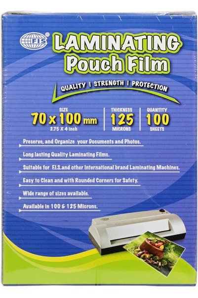 Generic FIS ®   فيلم تغليف حراري، مقاس 70×100 مم، سماكة 125 ميكرون، 100 ورقة،...