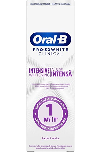 OEM 3D White Clinical Intense Whitening Toothpaste, 75 ml