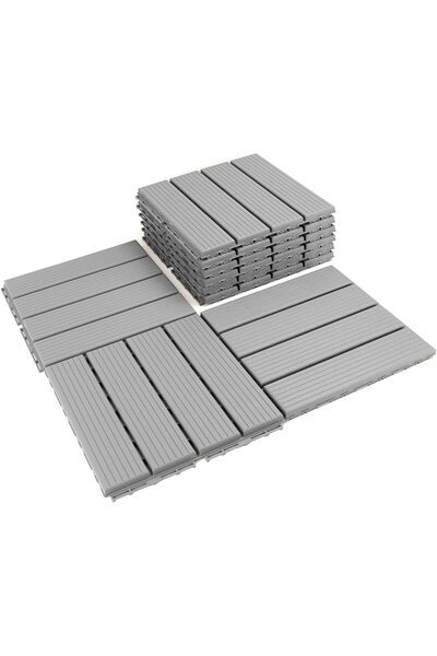 Generic Plastic Interlocking Deck Tiles, 10PCS Outdoor Waterproof Patio Floor...