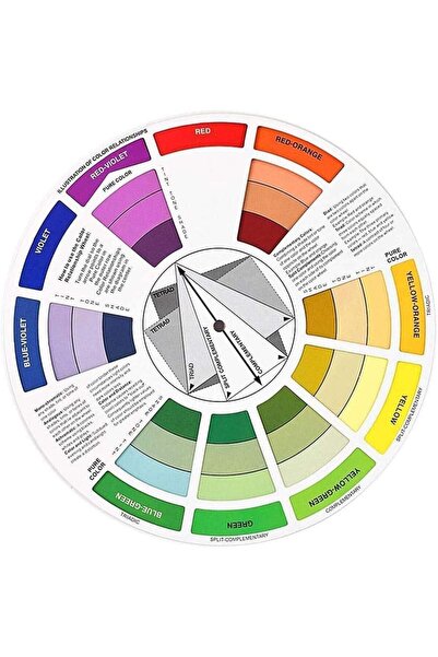 Generic Creative Color Wheel Paint Mixing Learning Guide Art Class Teaching T...