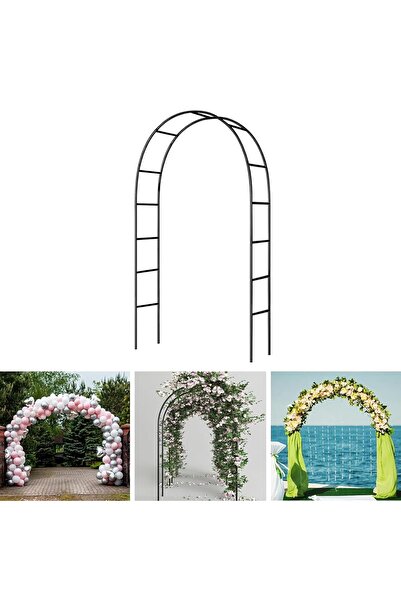 Generic Garden Arch Metal Pergola Arbor Assemble Freely 2 Sizes,for Various C...