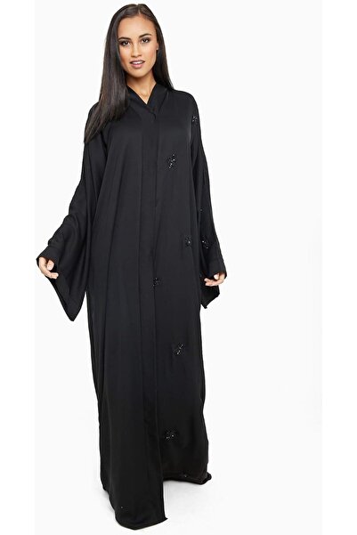 Generic عباءة نسائية فاخرة مصنوعة من قماش عالي الجودة، تأتي مع حجاب مطابق AJ7...