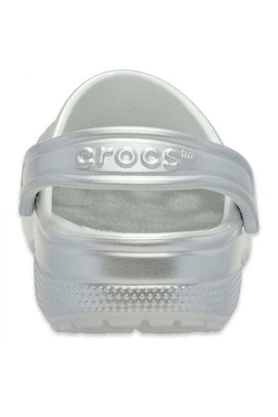 Crocs Classic Tinted Metallic Clog Off-White Unisex Slippers 214010_1Nk