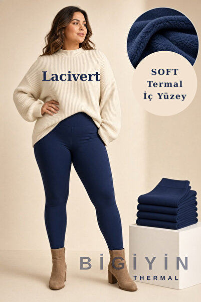 bigiyin Women's Plus Size Fleece Thermal Leggings Gathering High Waist Winter...