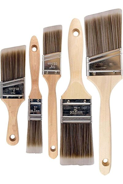 Generic Paint Brush Set, Wood Handle, Premium Wall Brush Set, House Paintbrus...