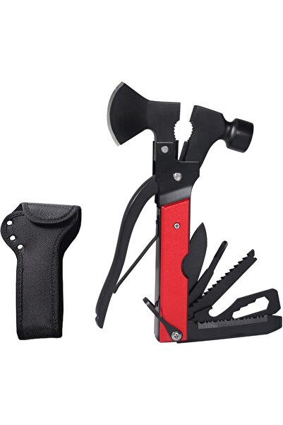 Generic 14 in 1 Multitool Axe Hatchet with Nylon Sheath,Camping Accessories S...