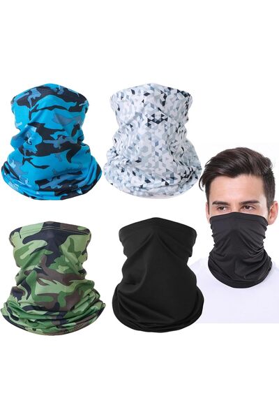 Generic Headwear Balaclava Mask – 4 Pack Neck Gaiter Bandana Face mask –Sun U...