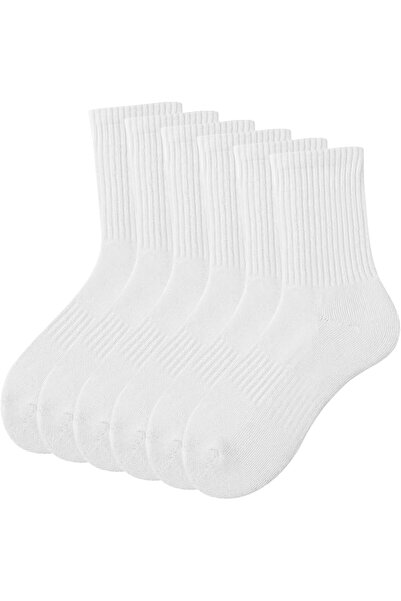 Generic Half Crew Light Cushioned Socks for Men, 90% Cotton Quarter Sports an...