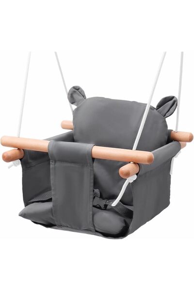 Generic Infant to Toddler Swing,Canvas Baby Swing, Wooden Hanging Swing Seat ...