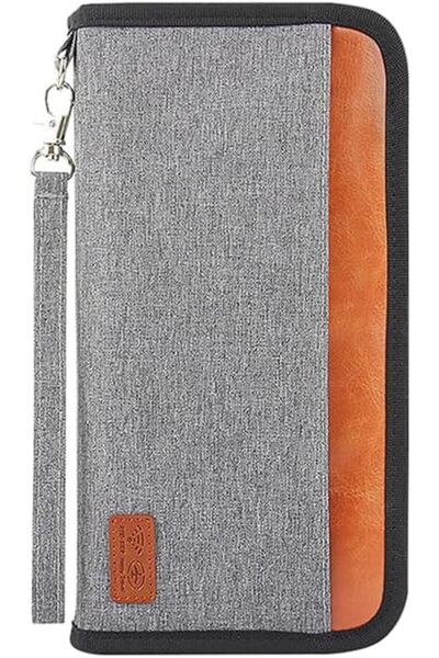 Generic Passport Holder Wallet, Large Capacity Family Travel Passport Bag, wi...