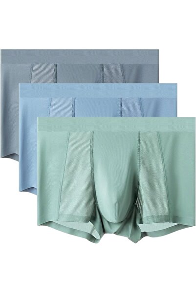 Generic Seamless Trunks for Men, Front Mesh Underwear Panties (3 Pieces)
