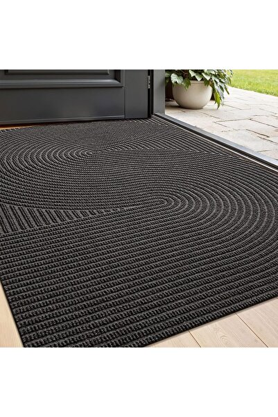 Generic Durable Door Mat 45x75cm, Heavy Duty Dirt Trapper Mat for Entryway, N...