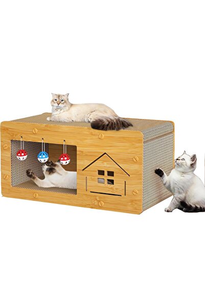 Generic Cat House,Cat Scratcher, Wooden Cats House, Cats Bed, Large Pet Villa...