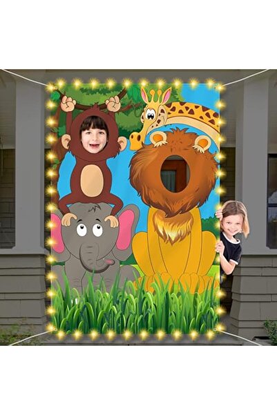 Generic Jungle Safari Party Decorations, Wild One Animals Photo Door Banner, ...