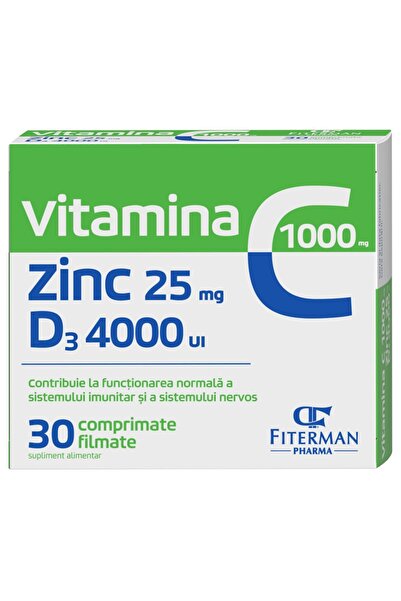OEM Vitamina C + Zinc + D3, 30 buc