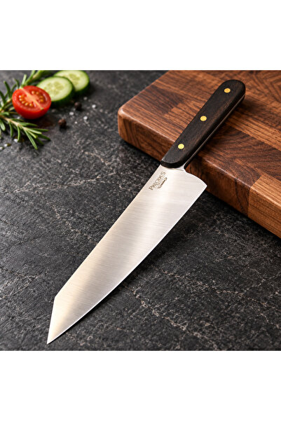 Kiritsuke Model Şef Bıçağı 32 cm – 4116 Çelik, Venge Yekpare Sap