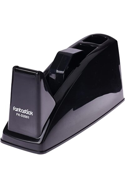 Generic tape dispenser with 1-inch and 3-inch dual core, large, black