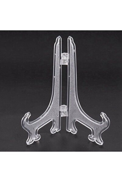 OEM Διάφανη Πλαστική Βάση Κορνίζας 18x15cm 2τμχ - Clear Plastic Frame Stand 2pcs